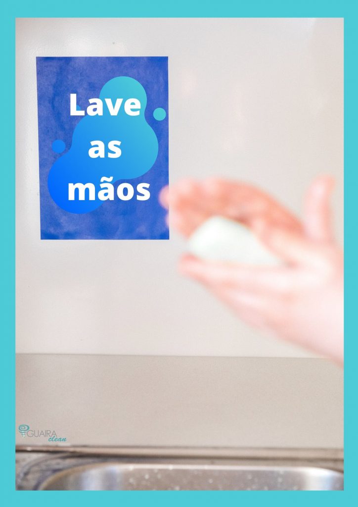 lave as mãos